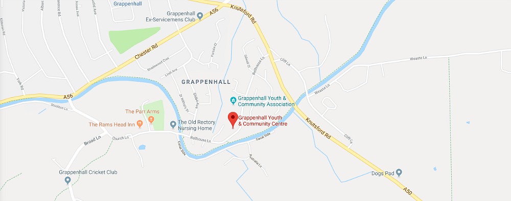 Grappenhall Community Centre Location Map (Click to open in Google Maps)