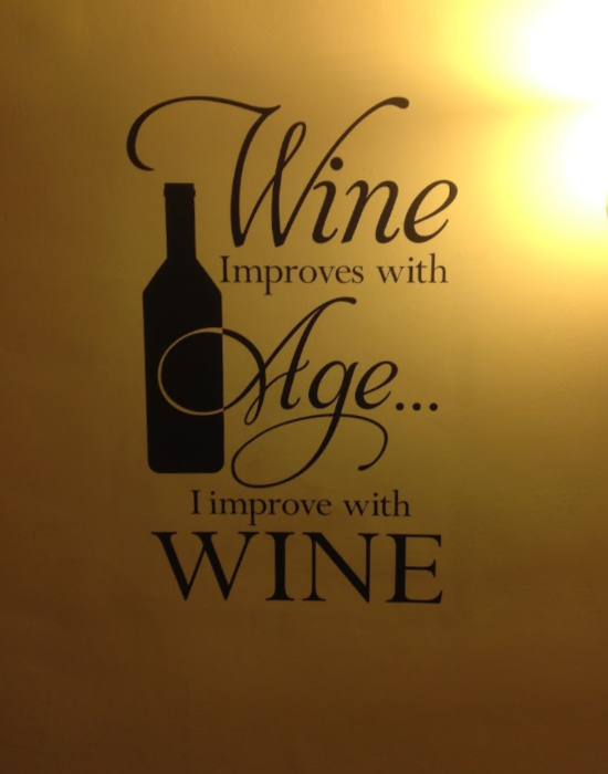 Wine improves with age