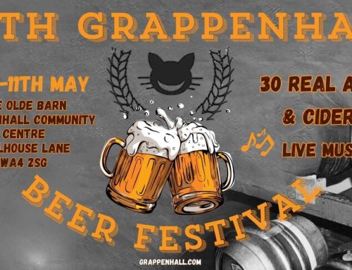 26th Annual Grappenhall Beer Festival 10th & 11th May 2024