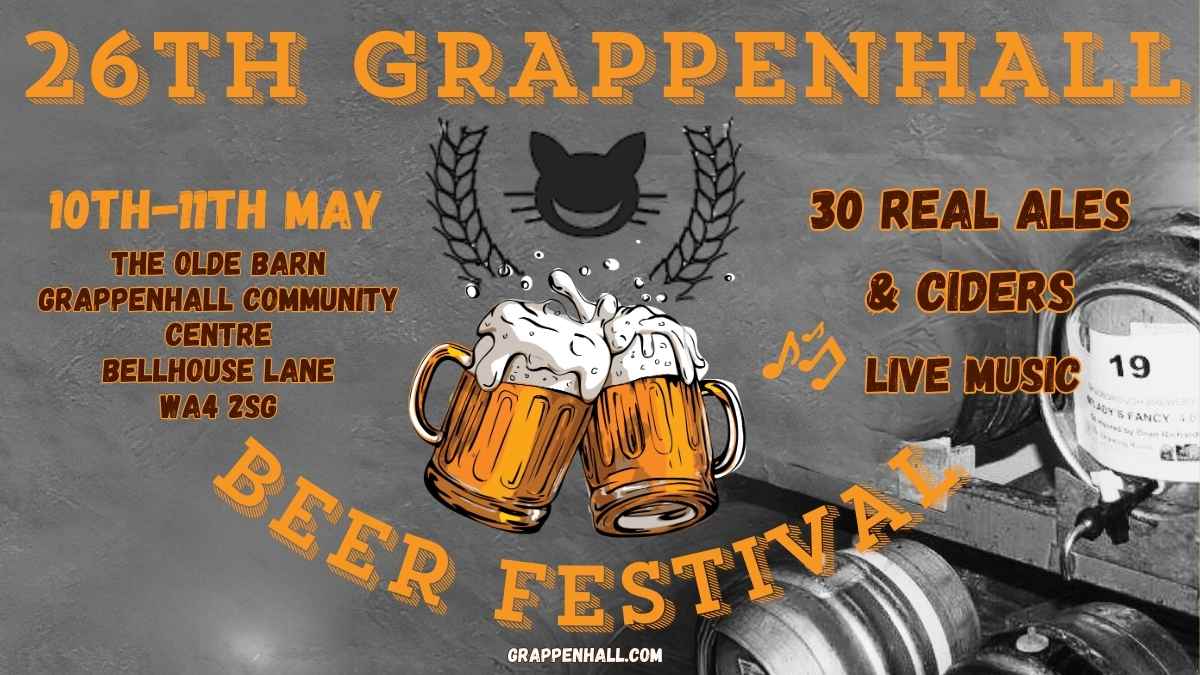 26th Grappenhall Beer Festival May 2024